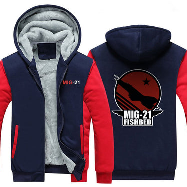 M I G 21 DESIGNED ZIPPER SWEATER THE AV8R